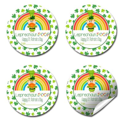 Leprechaun Poop St. Patrick's Day Party Favor Stickers - image6
